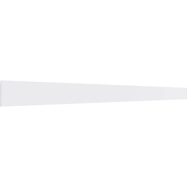 Ekena Millwork 5 1/2"H x 5/8"T x 94 1/2"W Flat Bottom Rail PVC Wainscot Moulding WPK05X01X94BR - main